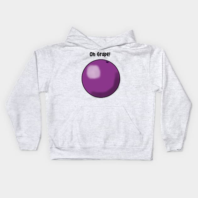 Oh Grape Kids Hoodie by JacCal Brothers